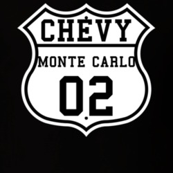 Highway Route 2002 Chevrolet Monte Carlo Classic Car T Shirt