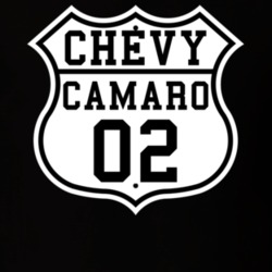Highway Route 2002 Chevy Camaro Classic Car T Shirt