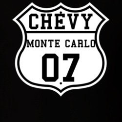 Highway Route 2007 Chevrolet Monte Carlo Classic Car T Shirt