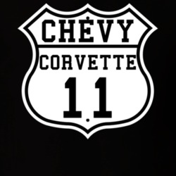 Highway Route 2011 Chevrolet Corvette Classic Car T Shirt