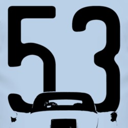 1953 Corvette Rear View With Year Dark Graphic T Shirt