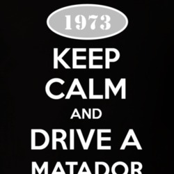 Keep Calm And Drive A 1973 AMC Matador T Shirt