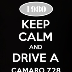 Keep Calm And Drive A 1980 Camaro Z28 T Shirt