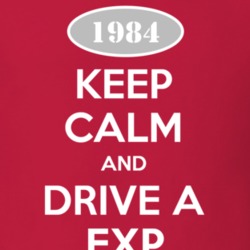 Keep Calm and Drive A 1984 EXP T Shirt