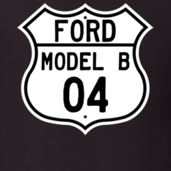 1904 Model B Custom Highway Route Sign T Shirt