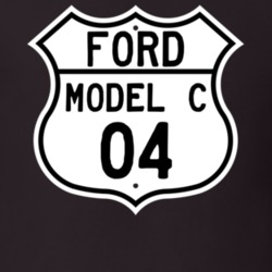 1904 Model C Custom Highway Route Sign T Shirt