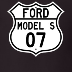 1907 Model S Custom Highway Route Sign T Shirt