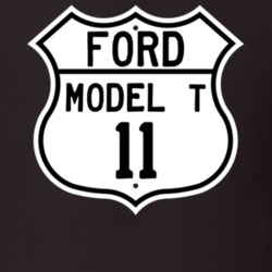 1911 Model T Custom Highway Route Sign T Shirt