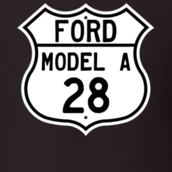 1928 Model A Custom Highway Route Sign T Shirt