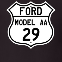 1929 Model AA Custom Highway Route Sign T Shirt