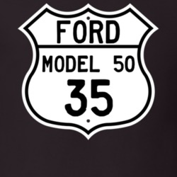 1935 Model 50 Custom Highway Route Sign T Shirt