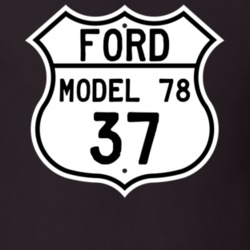 1937 Model 78 Custom Highway Route Sign T Shirt