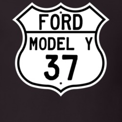 1937 Model Y Custom Highway Route Sign T Shirt