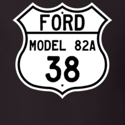 1938 Model 82A Custom Highway Route Sign T Shirt