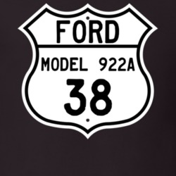 1938 Model 922A Custom Highway Route Sign T Shirt
