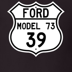 1939 Model 73 Custom Highway Route Sign T Shirt