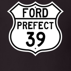 1939 Prefect Custom Highway Route Sign T Shirt