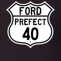 1940 Prefect Custom Highway Route Sign T Shirt