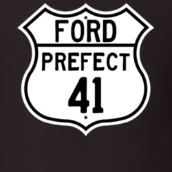 1941 Prefect Custom Highway Route Sign T Shirt