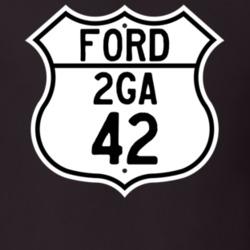 1942 2GA Custom Highway Route Sign T Shirt