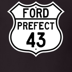 1943 Prefect Custom Highway Route Sign T Shirt