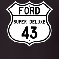 1943 Super Deluxe Custom Highway Route Sign T Shirt