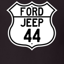 1944 Jeep Custom Highway Route Sign T Shirt