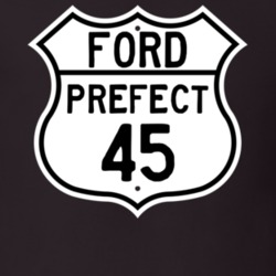 1945 Prefect Custom Highway Route Sign T Shirt