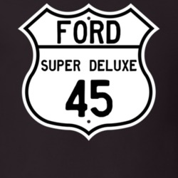 1945 Super Deluxe Custom Highway Route Sign T Shirt
