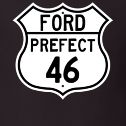 1946 Prefect Custom Highway Route Sign T Shirt