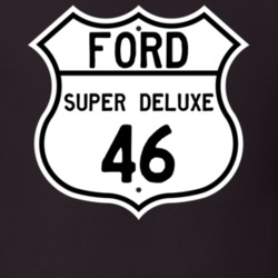 1946 Super Deluxe Custom Highway Route Sign T Shirt