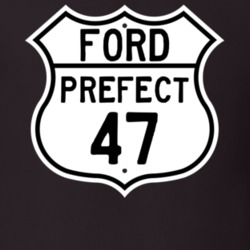 1947 Prefect Custom Highway Route Sign T Shirt