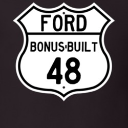 1948 Bonus-Built Custom Highway Route Sign T Shirt