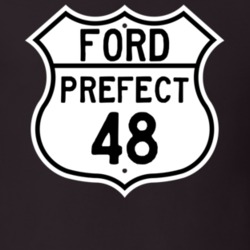 1948 Prefect Custom Highway Route Sign T Shirt