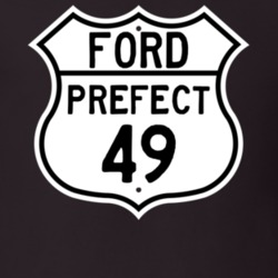 1949 Prefect Custom Highway Route Sign T Shirt