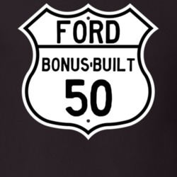 1950 Bonus-Built Custom Highway Route Sign T Shirt
