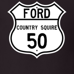 1950 Country Squire Custom Highway Route Sign T Shirt