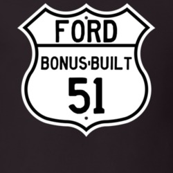 1951 Bonus-Built Custom Highway Route Sign T Shirt