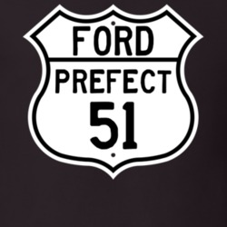 1951 Prefect Custom Highway Route Sign T Shirt