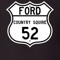 1952 Country Squire Custom Highway Route Sign T Shirt