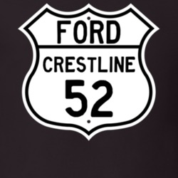 1952 Crestline Custom Highway Route Sign T Shirt