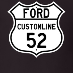 1952 Customline Custom Highway Route Sign T Shirt