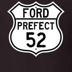 1952 Prefect Custom Highway Route Sign T Shirt