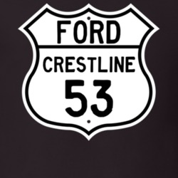 1953 Crestline Custom Highway Route Sign T Shirt