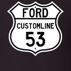 1953 Customline Custom Highway Route Sign T Shirt