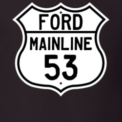 1953 Mainline Custom Highway Route Sign T Shirt