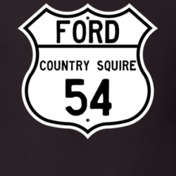 1954 Country Squire Custom Highway Route Sign T Shirt