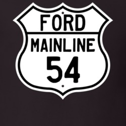 1954 Mainline Custom Highway Route Sign T Shirt