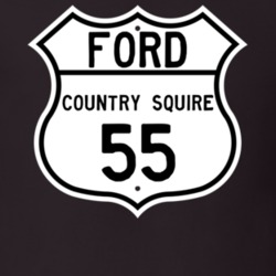 1955 Country Squire Custom Highway Route Sign T Shirt