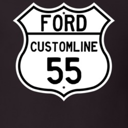 1955 Customline Custom Highway Route Sign T Shirt